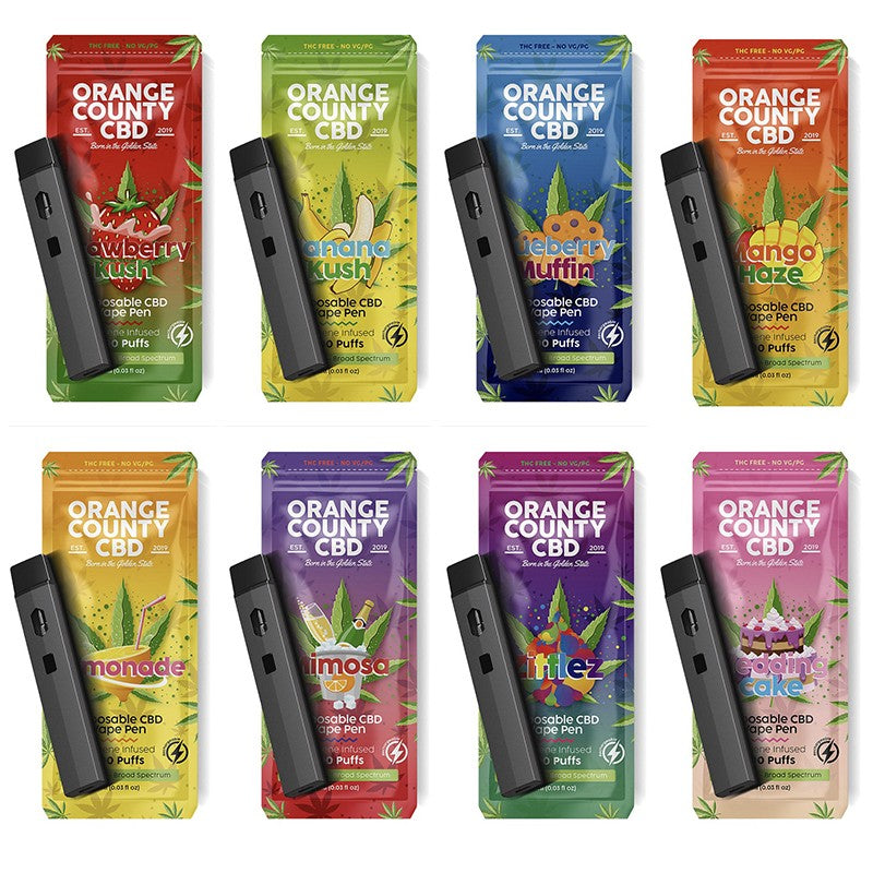 Orange County Cali Vape range (1000mg) 1000 puffs – CamdenTownCBD
