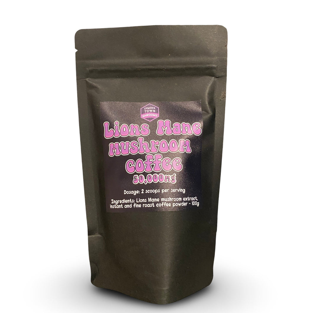 Camden Town Shrooms Lions Mane instant coffee - 50,000mg / 100g